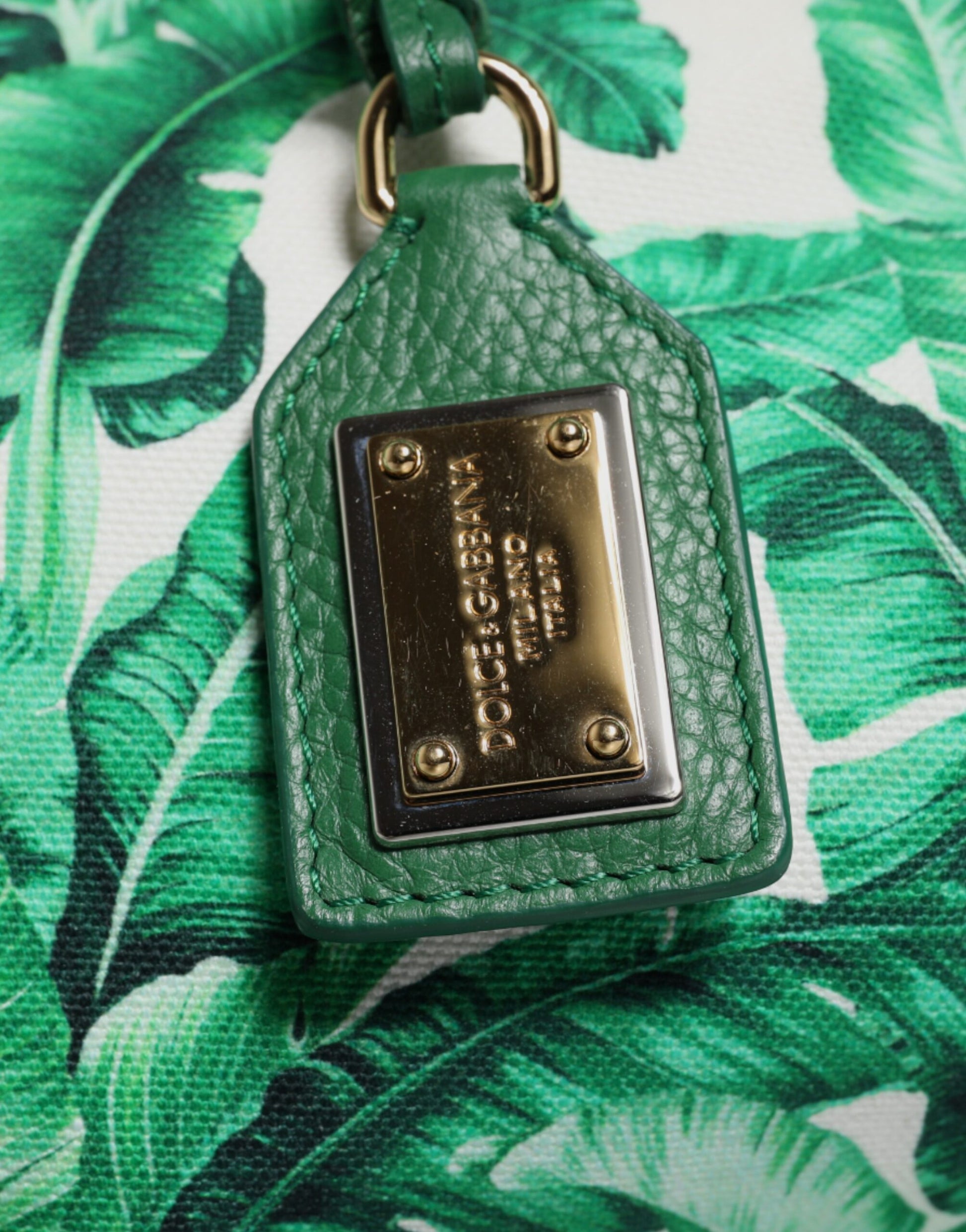 Dolce & Gabbana Green Canvas Botanical Garden Women Tote Bag Dolce & Gabbana