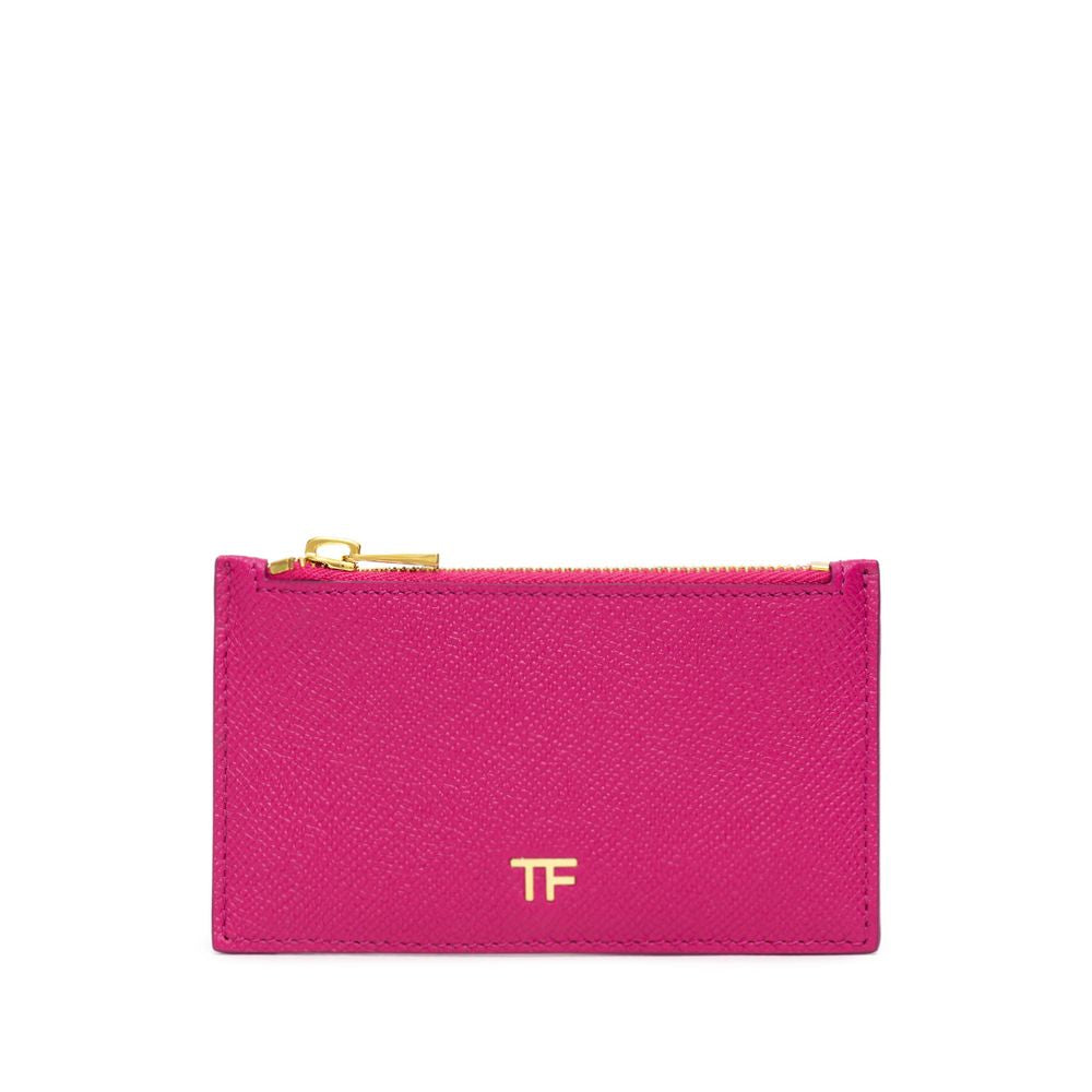 Tom Ford Fuchsia Leather Cardholder Tom Ford