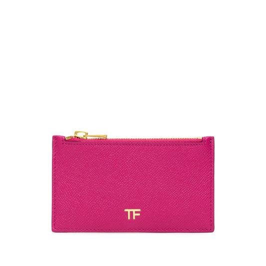 Tom Ford Fuchsia Leather Cardholder Tom Ford