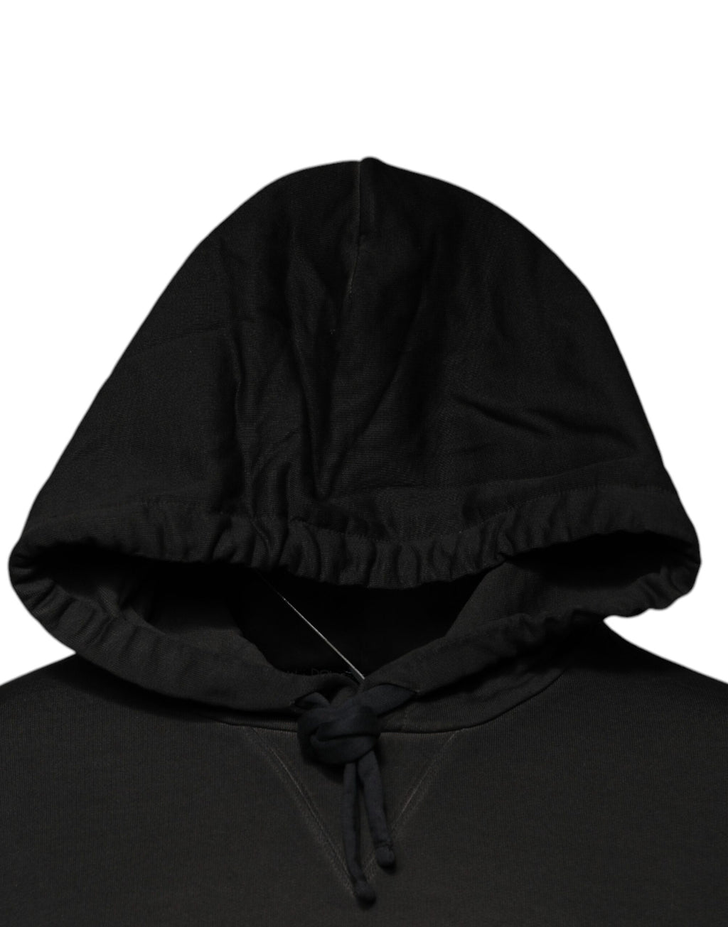 Dolce & Gabbana Black Cotton Hooded DG Shield Pullover Sweater - Eljoys Fashion 