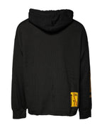 Dolce & Gabbana Black Cotton Hooded DG Shield Pullover Sweater - Eljoys Fashion 