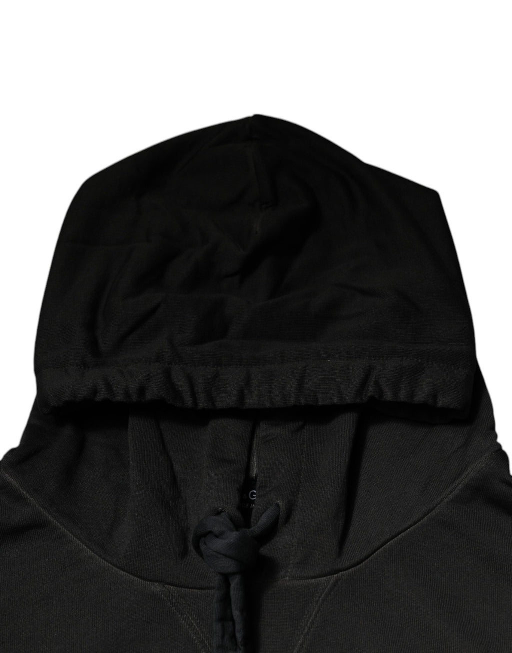 Dolce & Gabbana Black Cotton Hooded DG Shield Pullover Sweater - Eljoys Fashion 