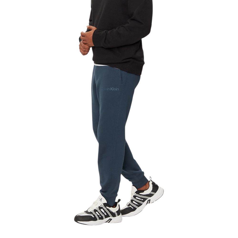 Calvin Klein Jeans Blue Cotton Joggers Workout Pants