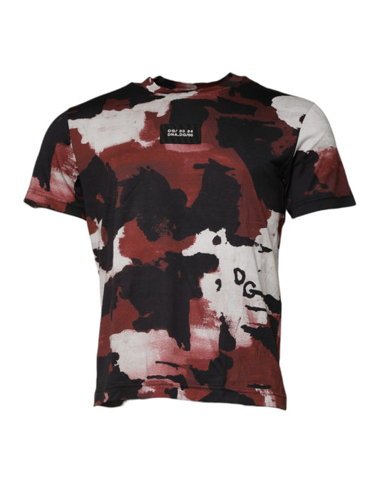 Dolce & Gabbana Multicolor Camouflage Crew Neck T-shirt Dolce & Gabbana
