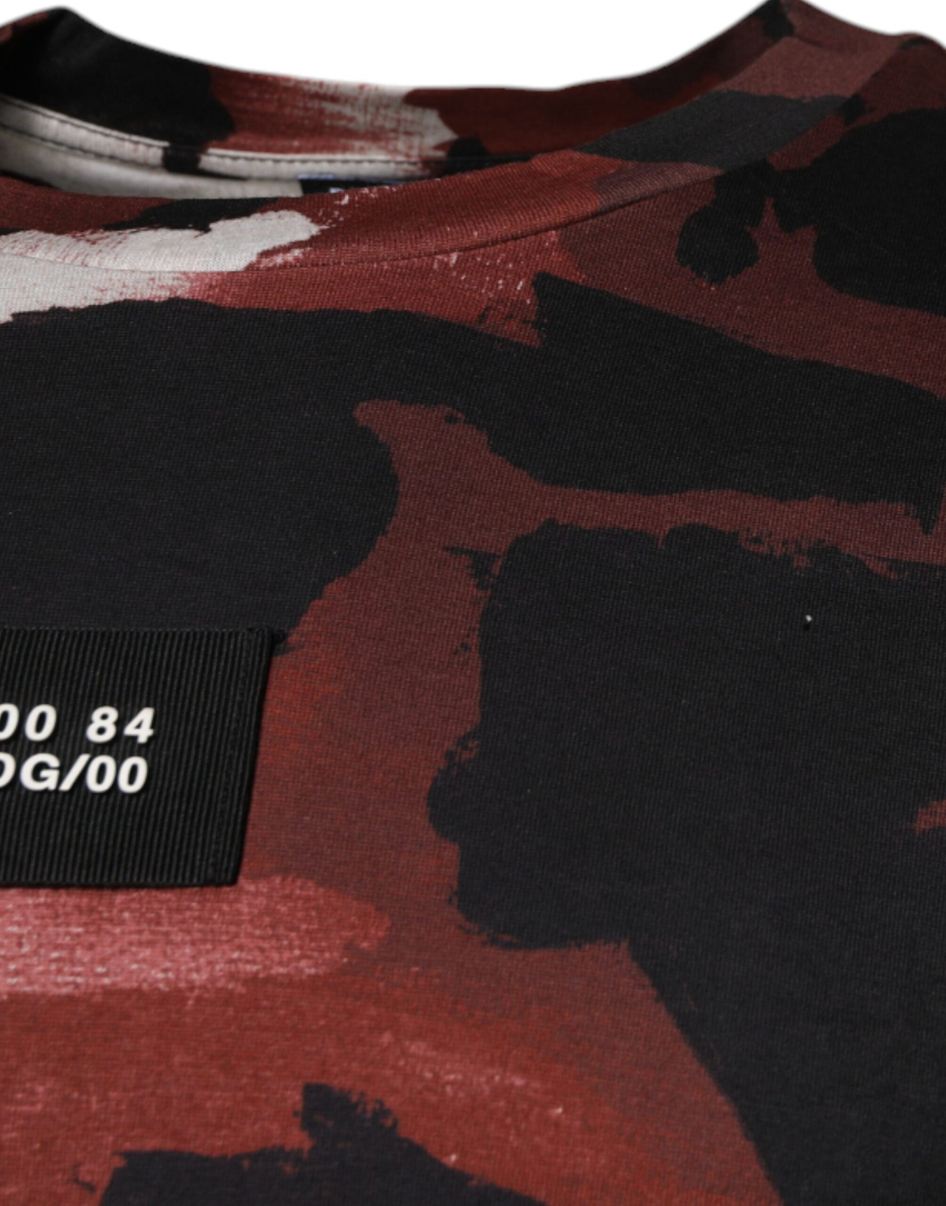 Dolce & Gabbana Multicolor Camouflage Crew Neck T-shirt Dolce & Gabbana