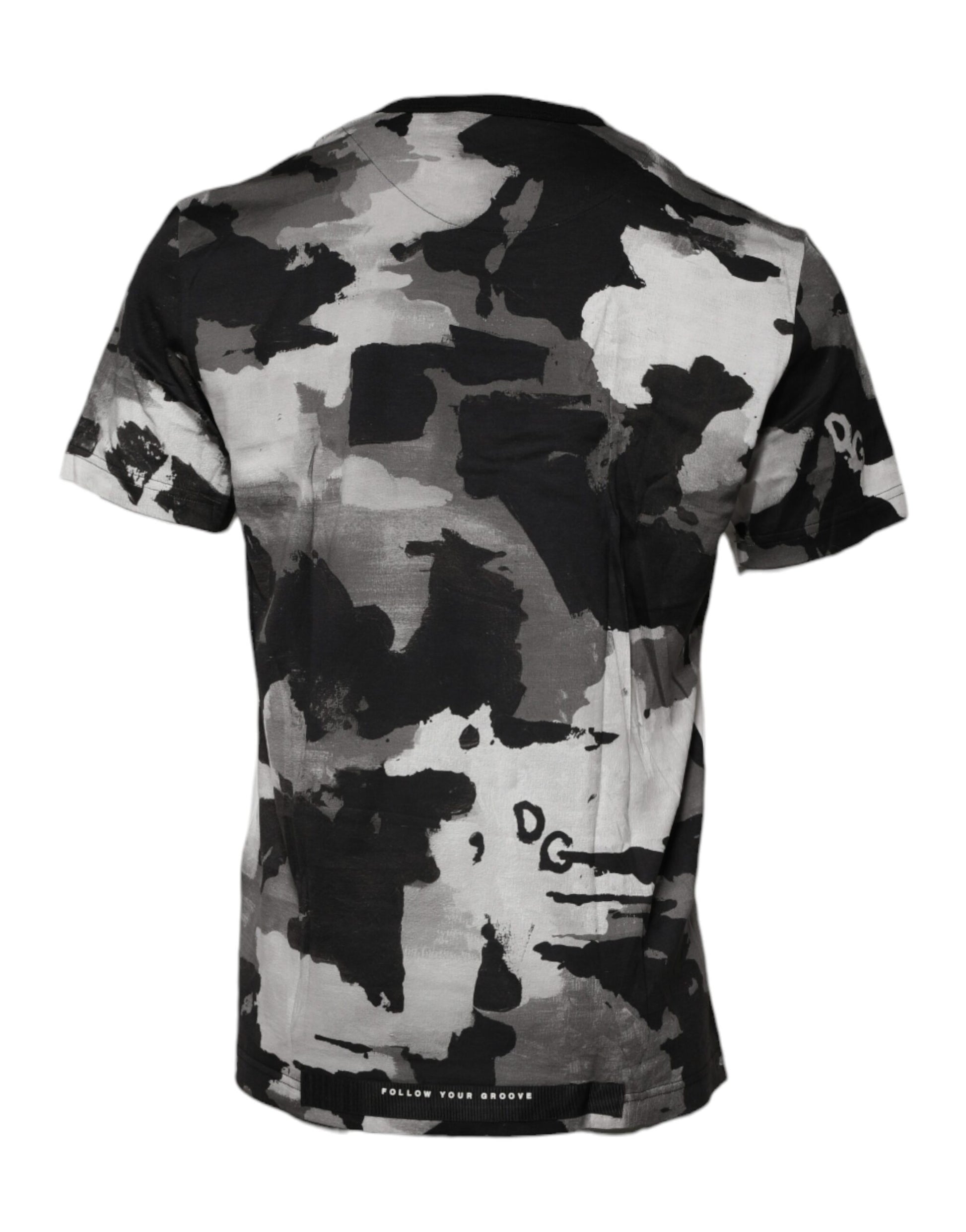 Dolce & Gabbana Multicolor Camouflage Crew Neck T-shirt Dolce & Gabbana