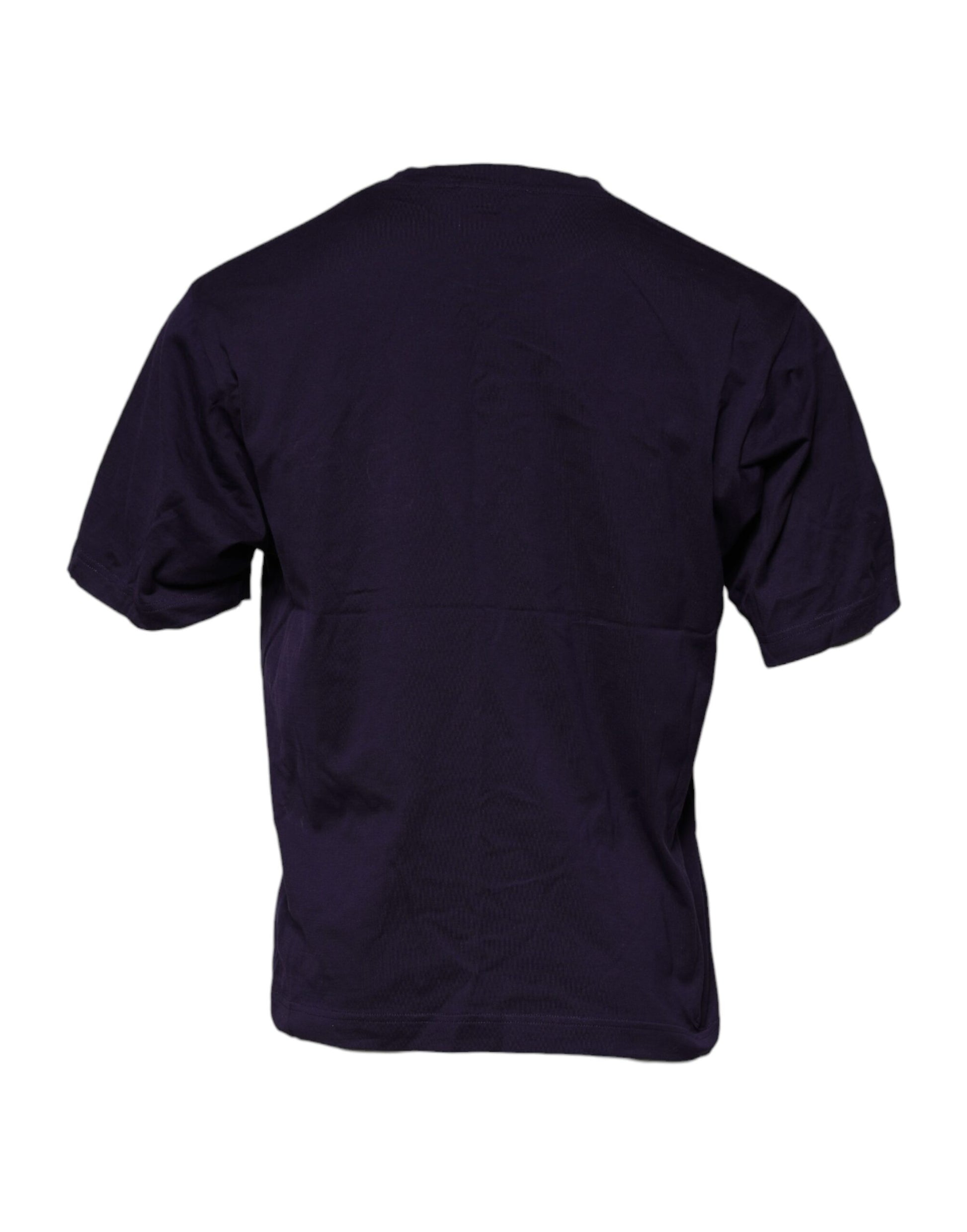 Dolce & Gabbana Purple DG Logo Cotton Crew Neck T-shirt Dolce & Gabbana