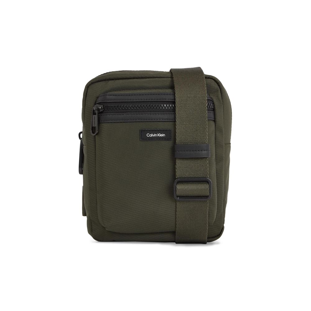 Calvin Klein Green Recycled Polyester Messenger Bag Calvin Klein