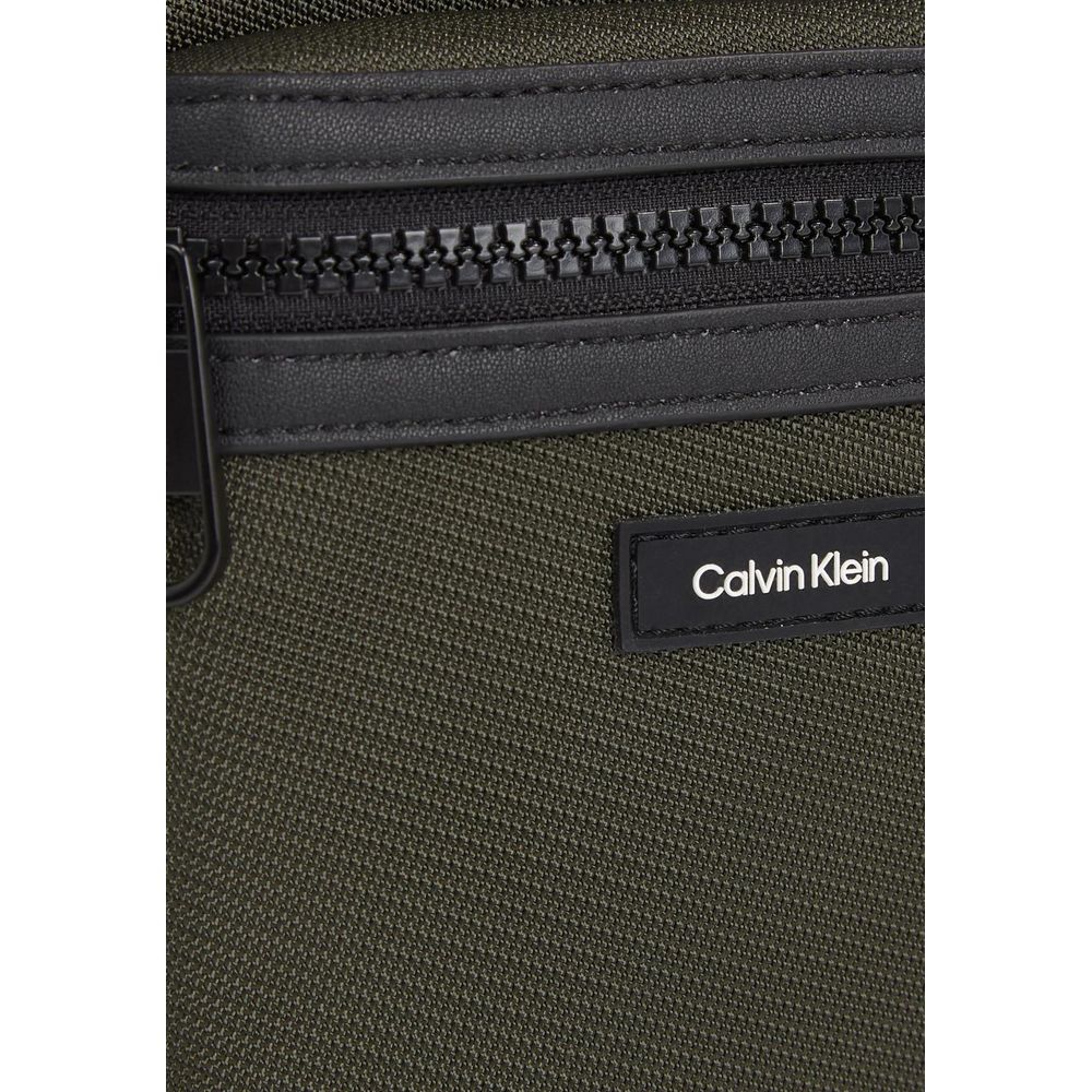 Calvin Klein Green Recycled Polyester Messenger Bag Calvin Klein