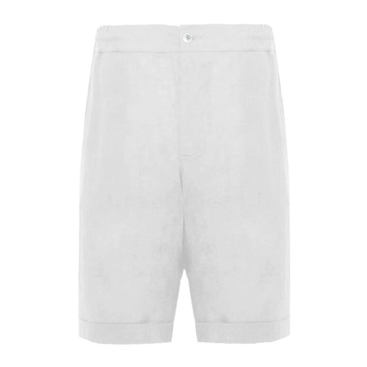 Alpha Studio White Linen Short Alpha Studio