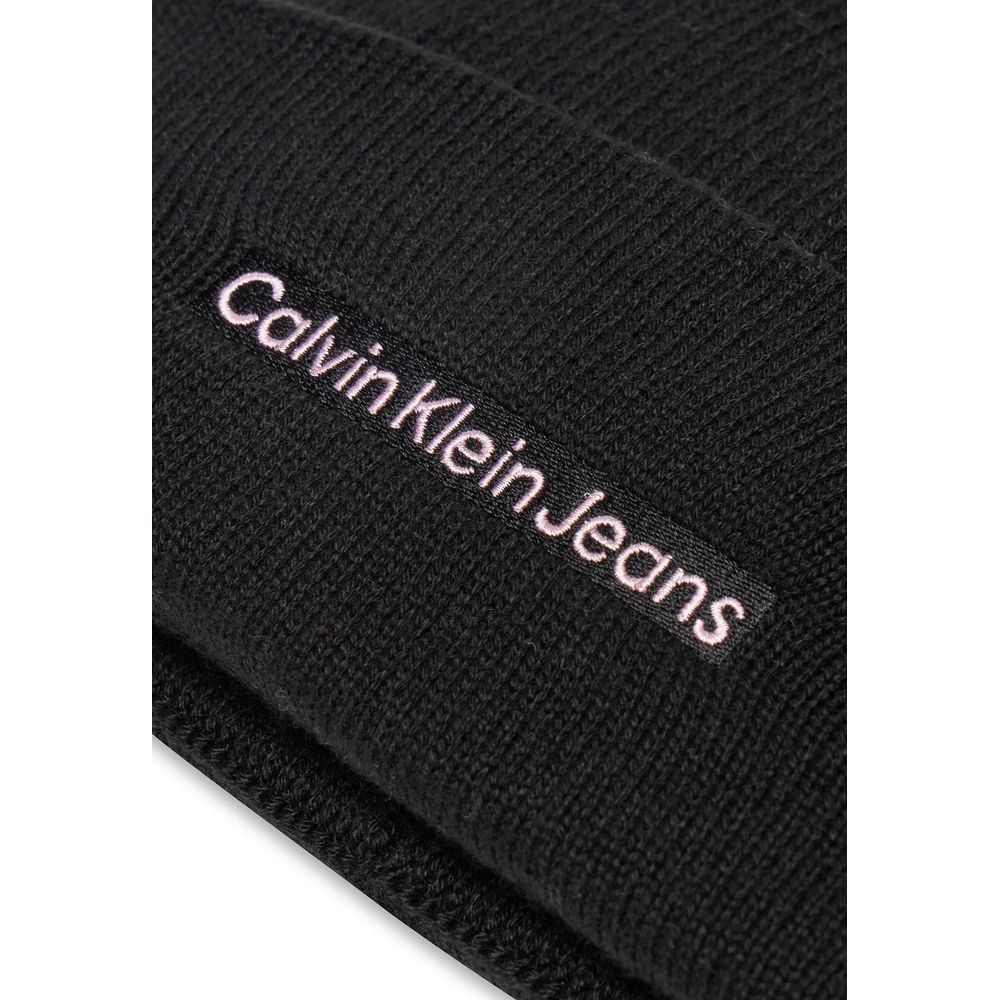 Calvin Klein Jeans Black Cotton Cap Baseball Hat