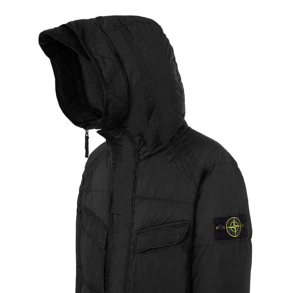Stone Island Black Nylon Jacket Stone Island