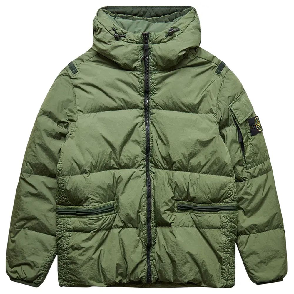 Stone Island Green Nylon Men Jacket Stone Island