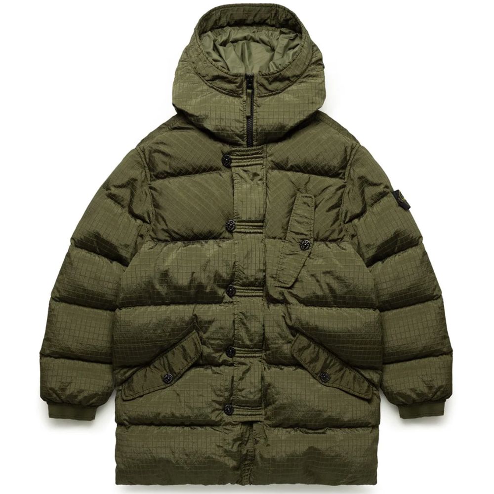 Stone Island Green Nylon Jacket Stone Island
