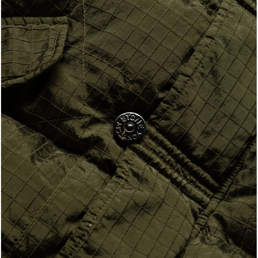 Stone Island Green Nylon Jacket Stone Island