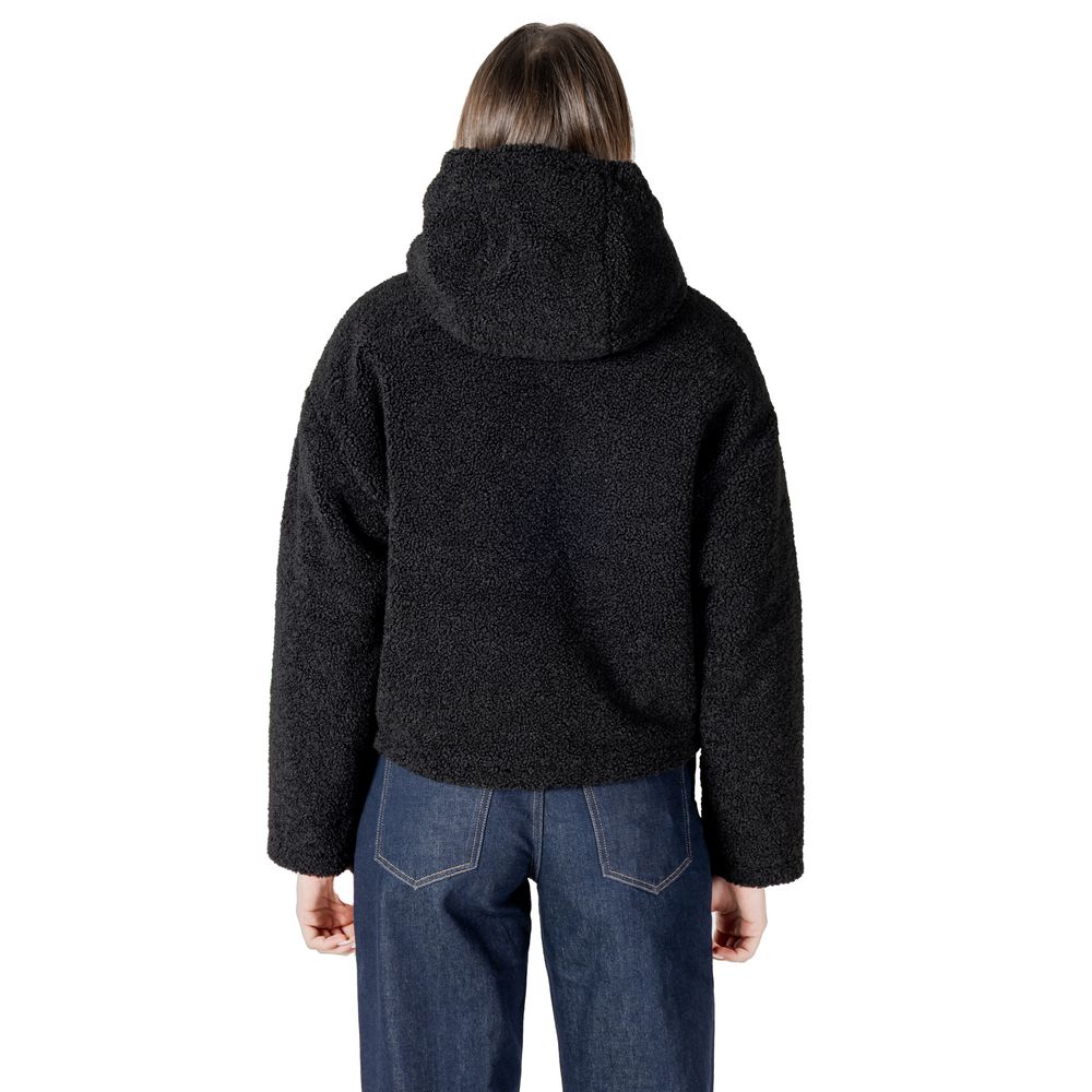 Calvin Klein Jeans Black Polyester Coat Calvin Klein Jeans