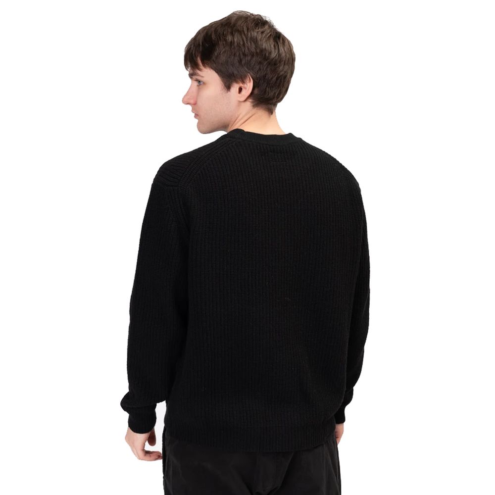 C.P. Company Black Wool Men Sweater C.P. Company