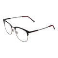 Hugo Boss black stainless steel glasses frames with sleek, modern design and clear lenses for a sophisticated look.