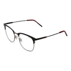 Hugo Boss black stainless steel glasses frames with sleek, modern design and clear lenses for a sophisticated look.