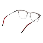 Hugo Boss black stainless steel glasses frames with a sleek, modern design and clear lenses for stylish eyewear.