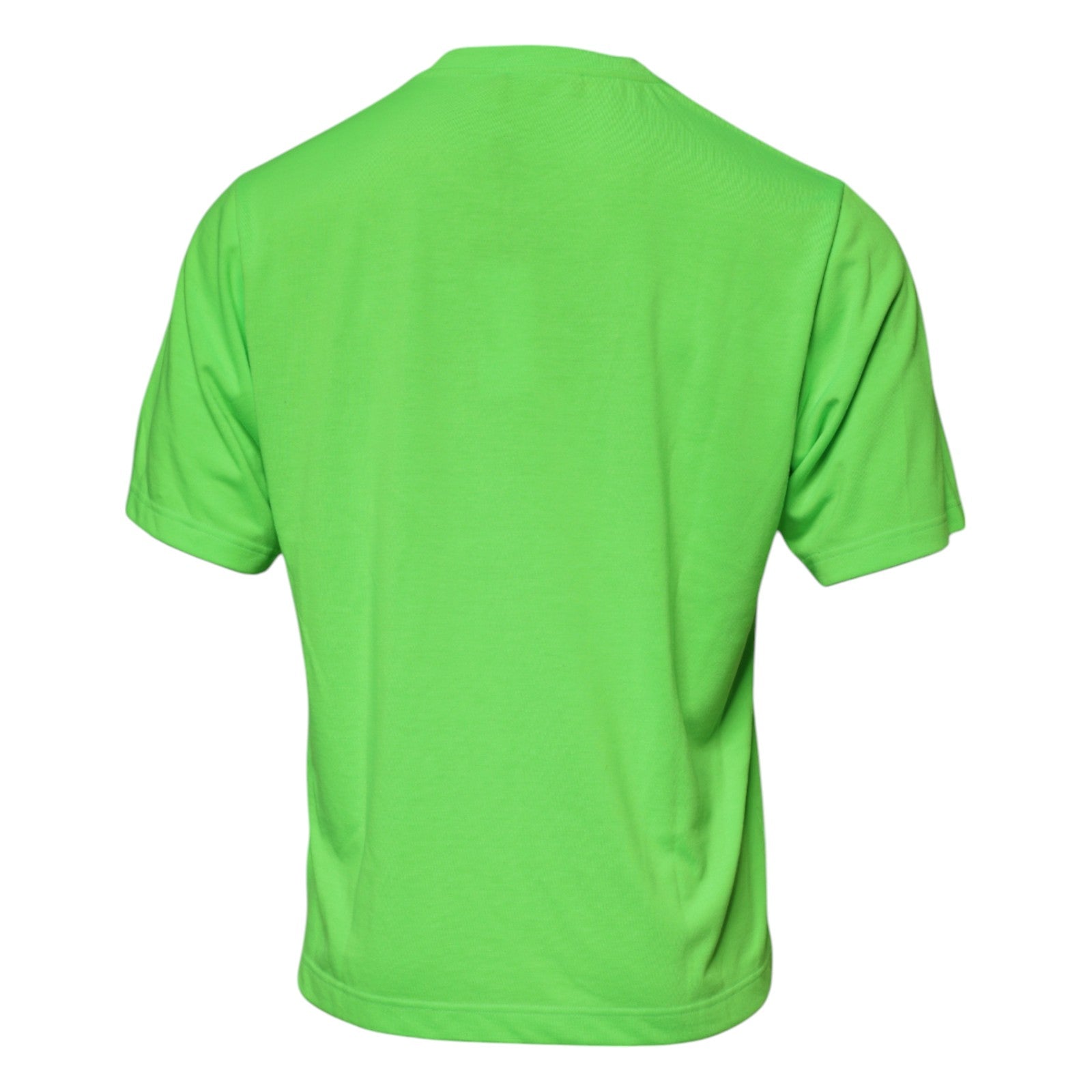 Dolce & Gabbana Green Logo Polyester Crew Neck T-shirt Dolce & Gabbana
