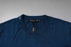 Dolce & Gabbana Blue Crown Bee Cotton Men Crew Neck T-shirt - Eljoys Fashion 
