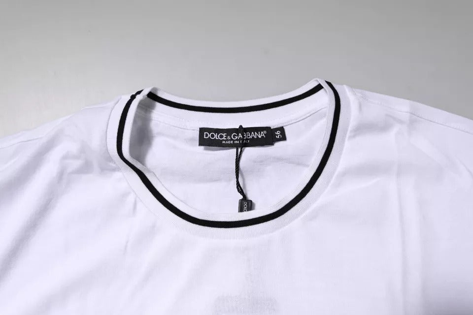 Dolce & Gabbana White Sacred Heart Short Sleeve T-shirt Dolce & Gabbana