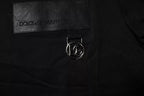 Dolce & Gabbana Black Logo Patch Cotton Crew Neck T-shirt - Eljoys Fashion 