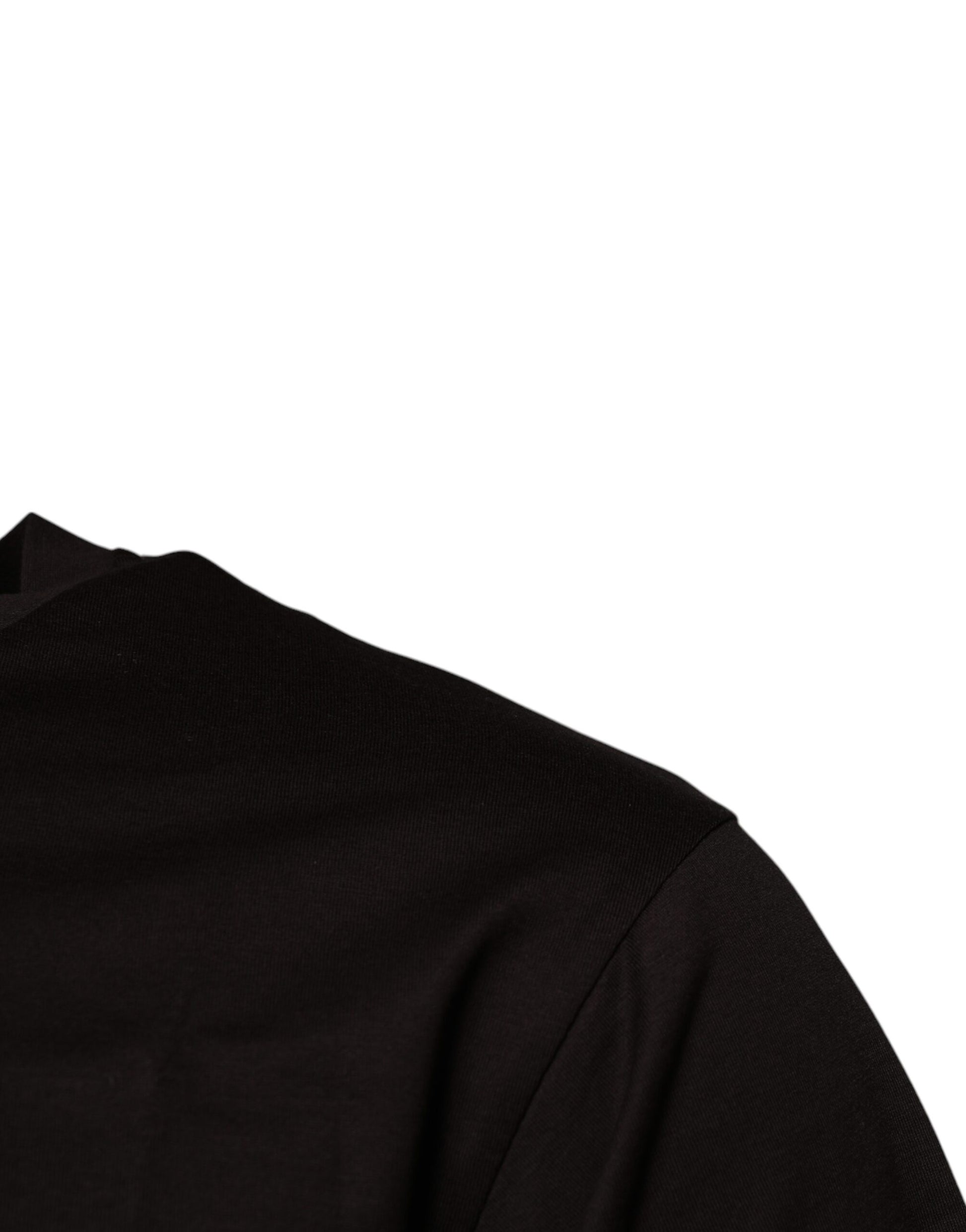 Dolce & Gabbana Dark Brown Logo Cotton Crew Neck T-shirt Dolce & Gabbana