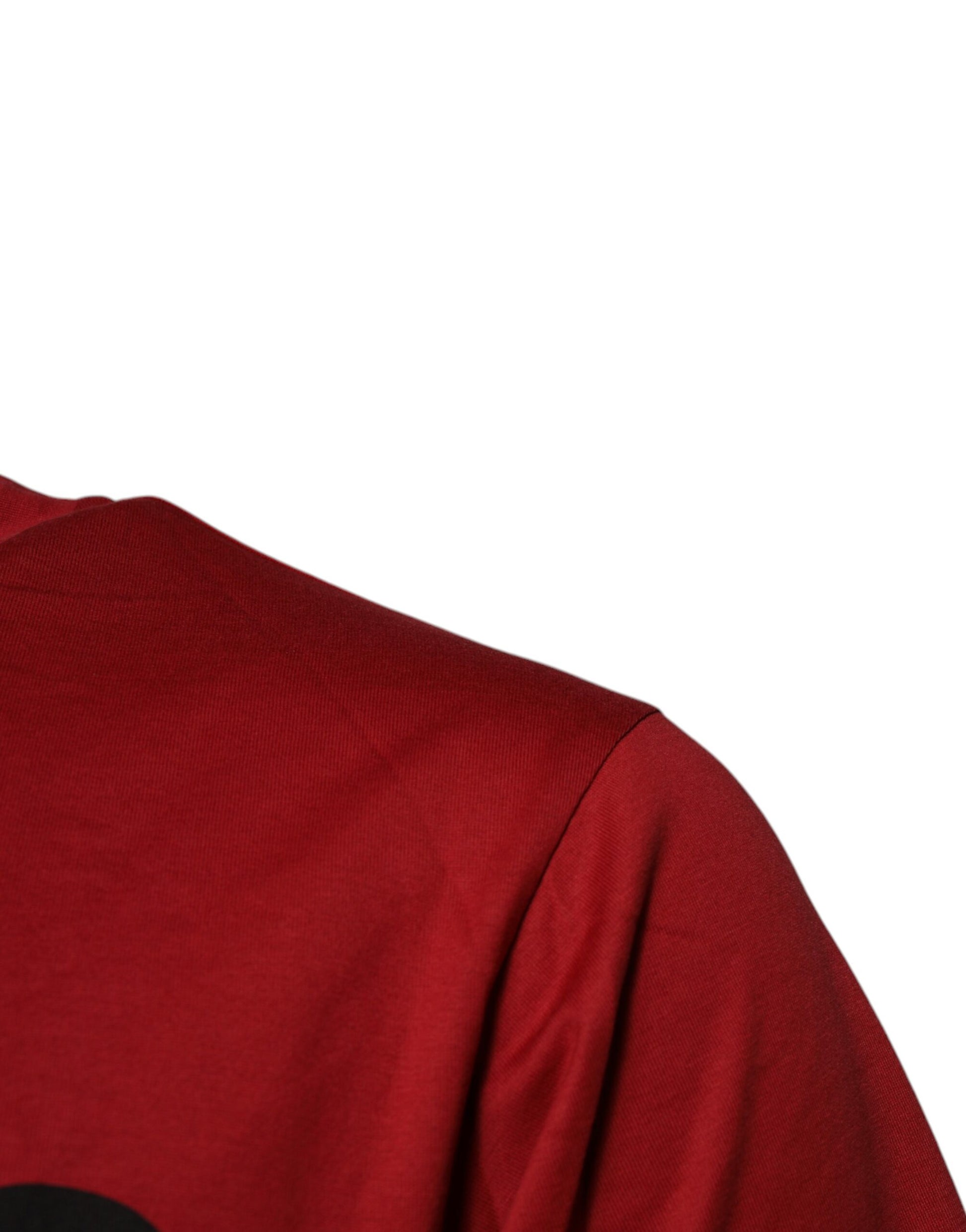 Dolce & Gabbana Red DG Logo Cotton Crew Neck T-shirt Dolce & Gabbana