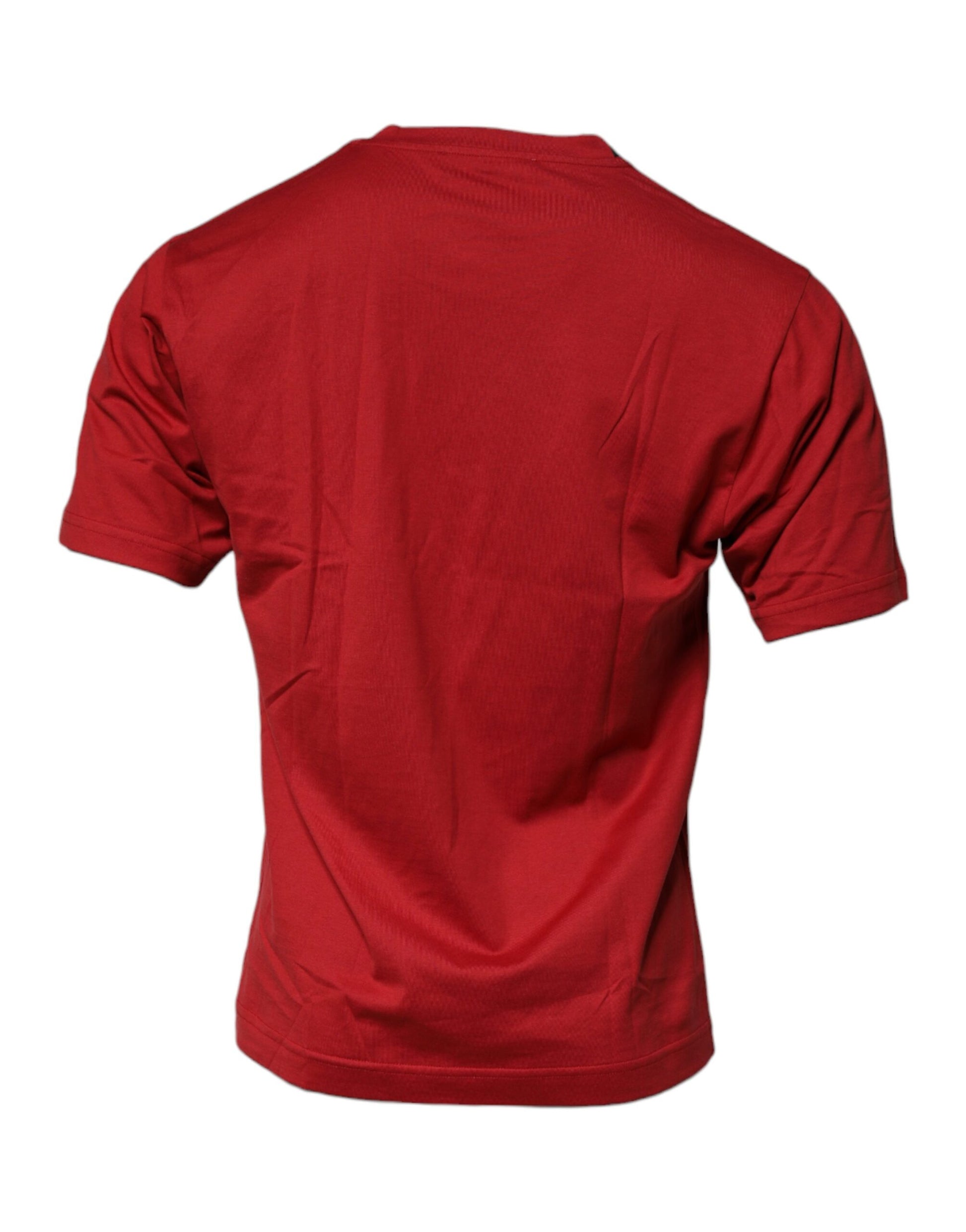 Dolce & Gabbana Red DG Logo Cotton Crew Neck T-shirt Dolce & Gabbana
