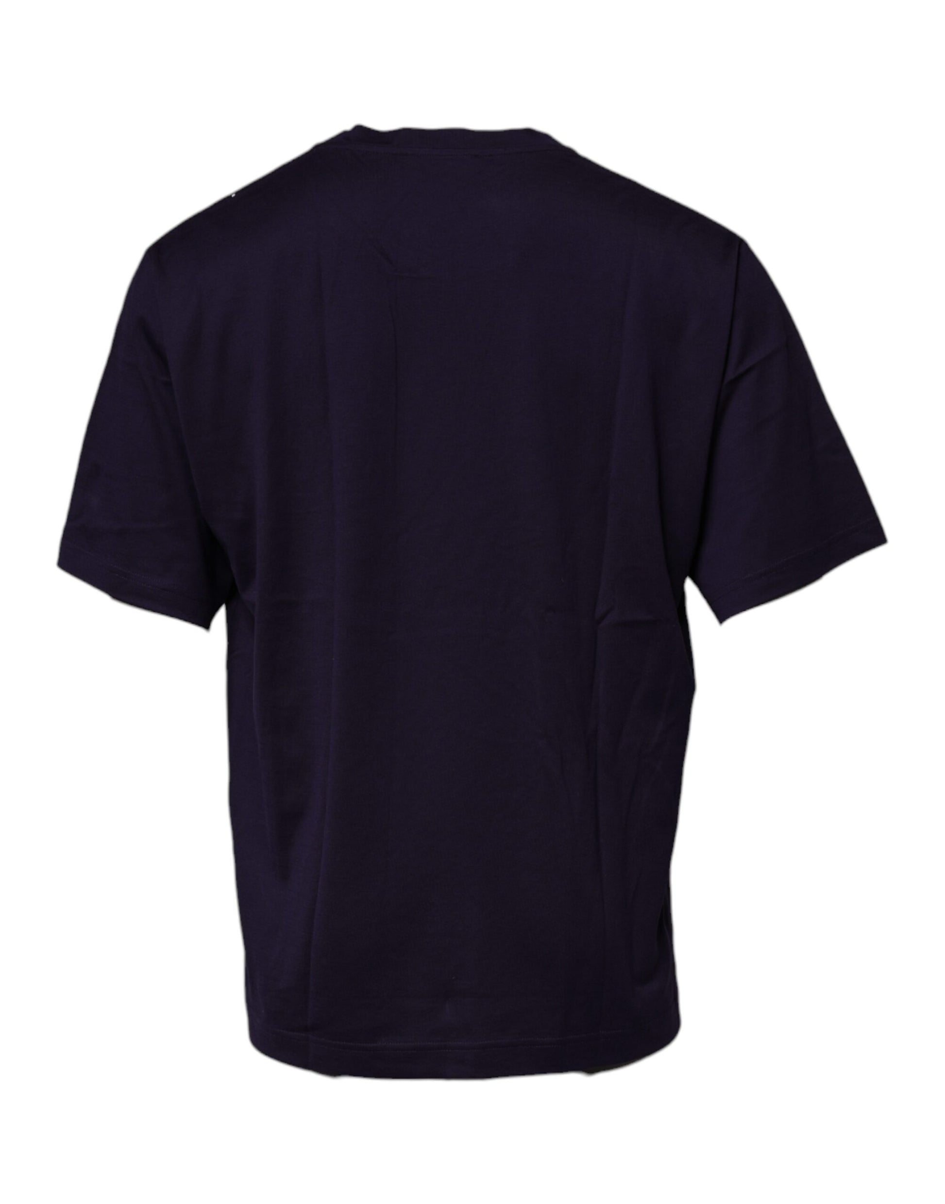 Dolce & Gabbana Navy Blue DG Logo Cotton Crew Neck T-shirt Dolce & Gabbana