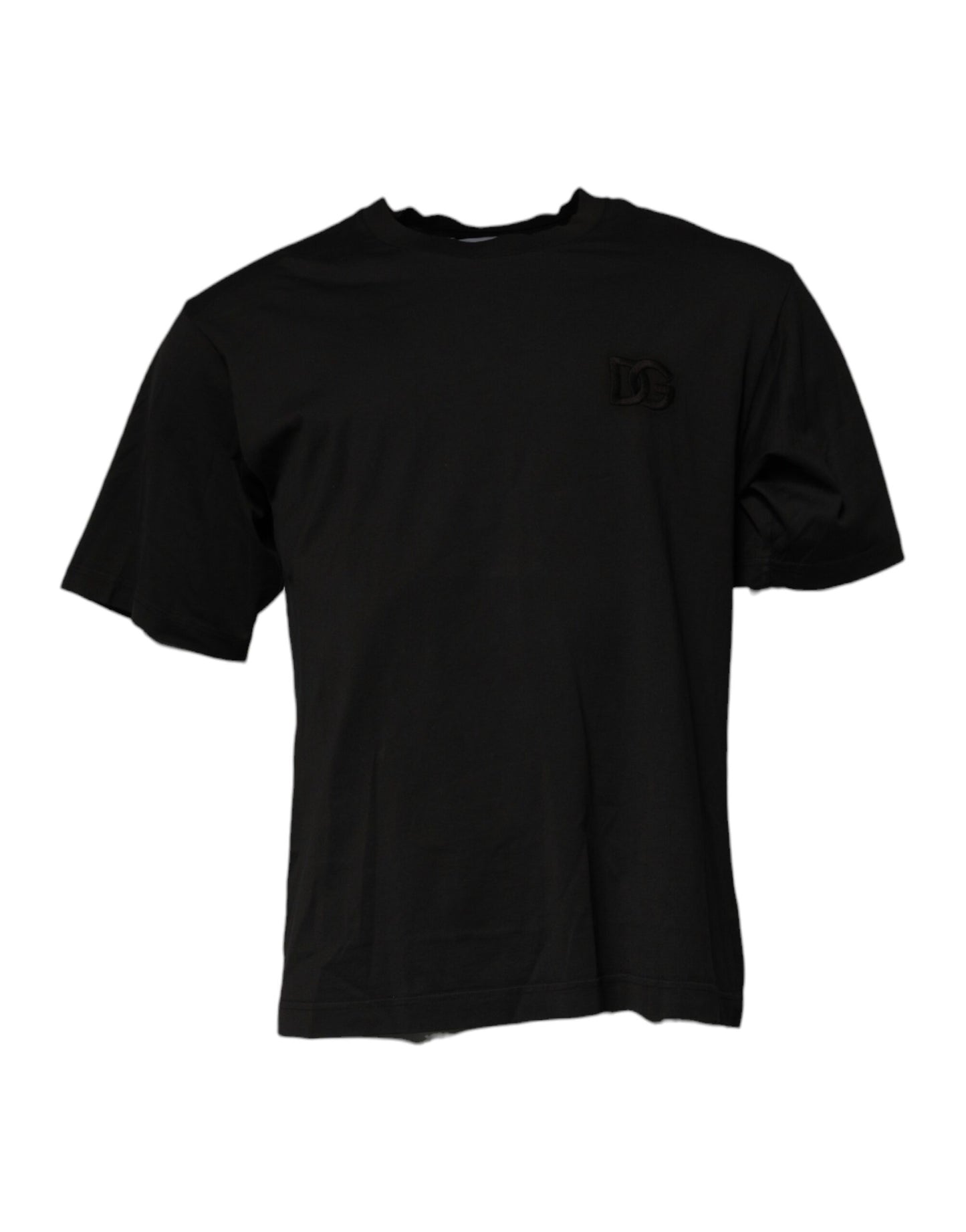 Dolce & Gabbana Black DG Logo Cotton Crew Neck T-shirt Dolce & Gabbana