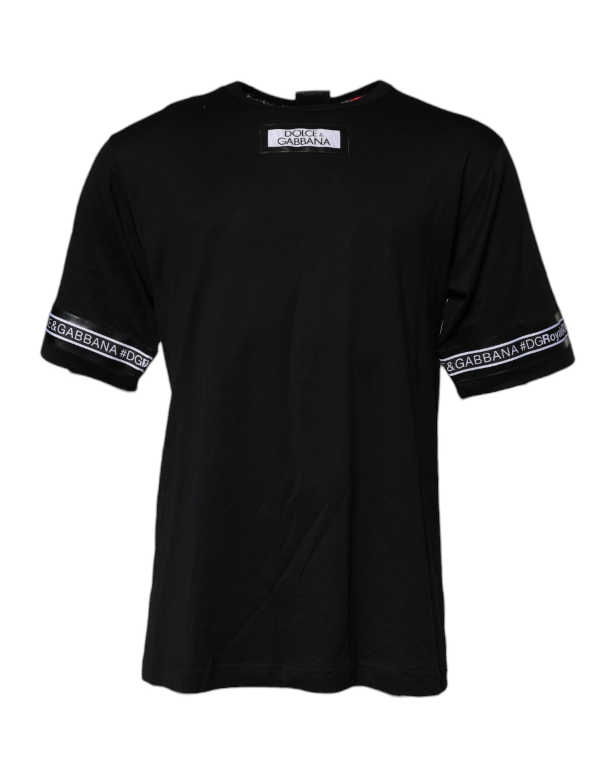 Dolce & Gabbana Black #DGMILLENNIALS Cotton Crew Neck T-shirt Dolce & Gabbana
