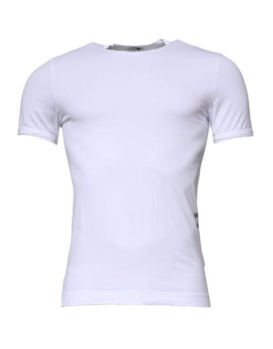 Dolce & Gabbana White Cotton Stretch Crewneck Underwear T-shirt Dolce & Gabbana