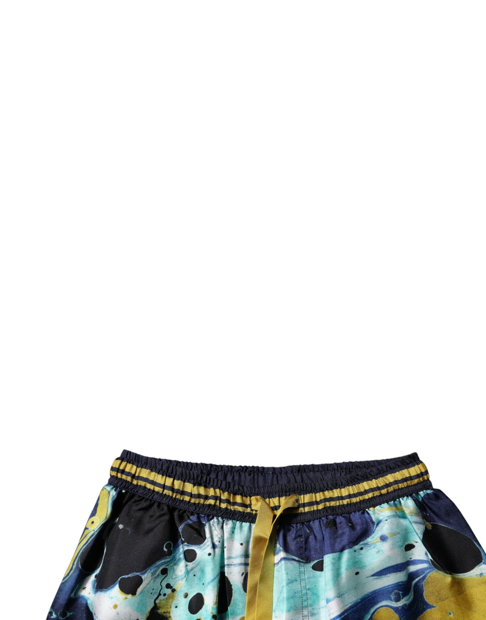 Dolce & Gabbana Multicolor Marble Print Jogger Sweatpants Pants Dolce & Gabbana