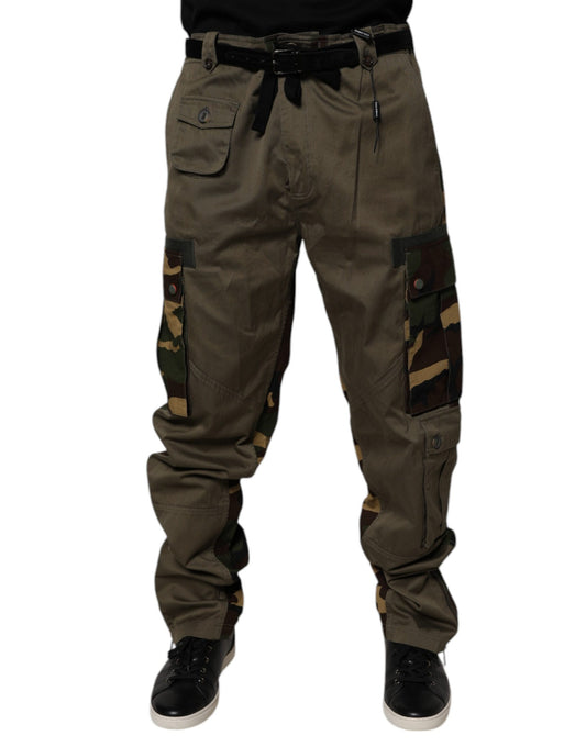 Dolce & Gabbana Multicolor Patchwork Camouflage Cargo Pants Dolce & Gabbana