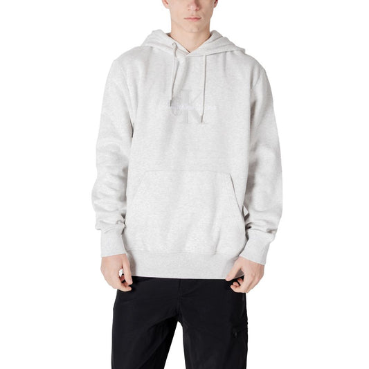 Calvin Klein Jeans Gray Cotton Hoody Calvin Klein Jeans