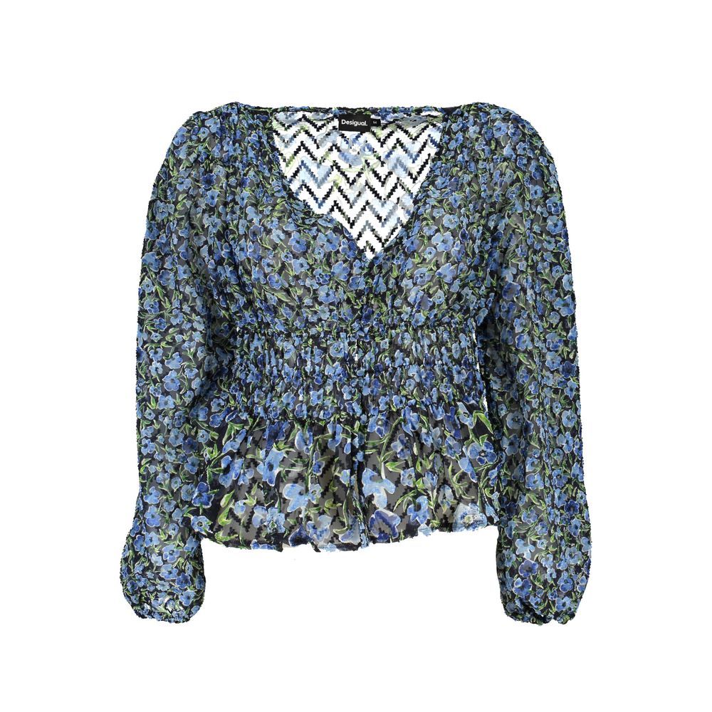 Desigual Blue Polyester Shirt Desigual