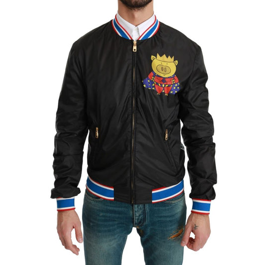 Dolce & Gabbana Black Material Jacket Dolce & Gabbana