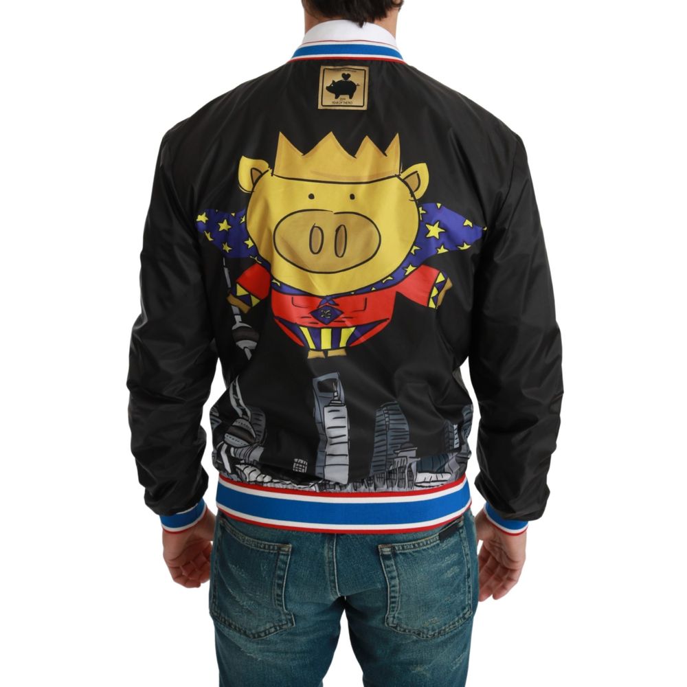 Dolce & Gabbana Black Material Jacket Dolce & Gabbana
