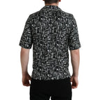 Dolce & Gabbana Black Silk Shortsleeve Shirt Dolce & Gabbana