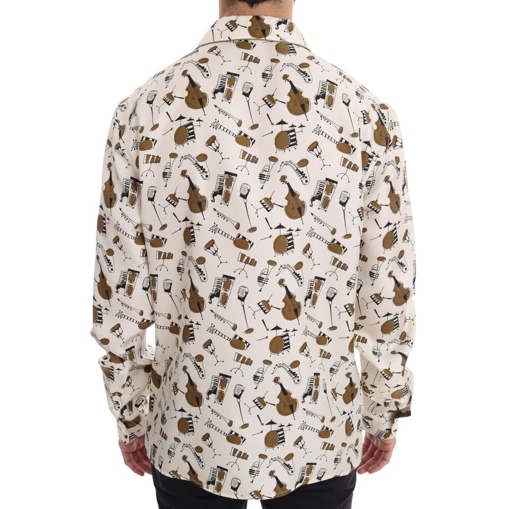 Dolce & Gabbana Multicolor Silk Shirt Dolce & Gabbana