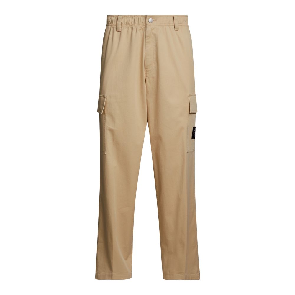 Calvin Klein Beige Cotton Jeans & Pant Calvin Klein