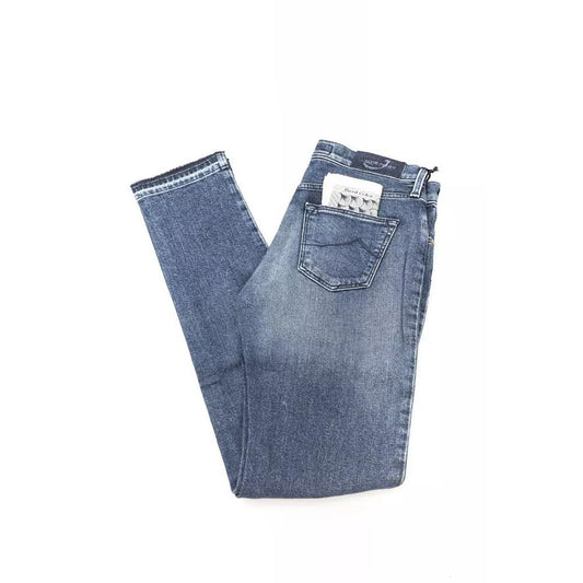 Jacob Cohen Blue Cotton Jeans & Pant Jacob Cohen