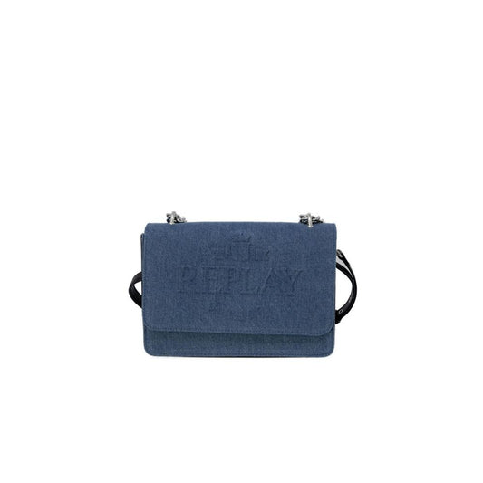 Replay Blue Polyester Shoulder Bag Replay