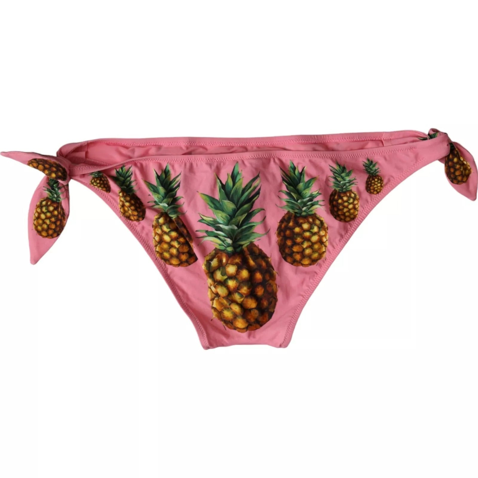 Dolce & Gabbana Pink Pineapple Swimsuit Bikini Bottom Swimwear Dolce & Gabbana