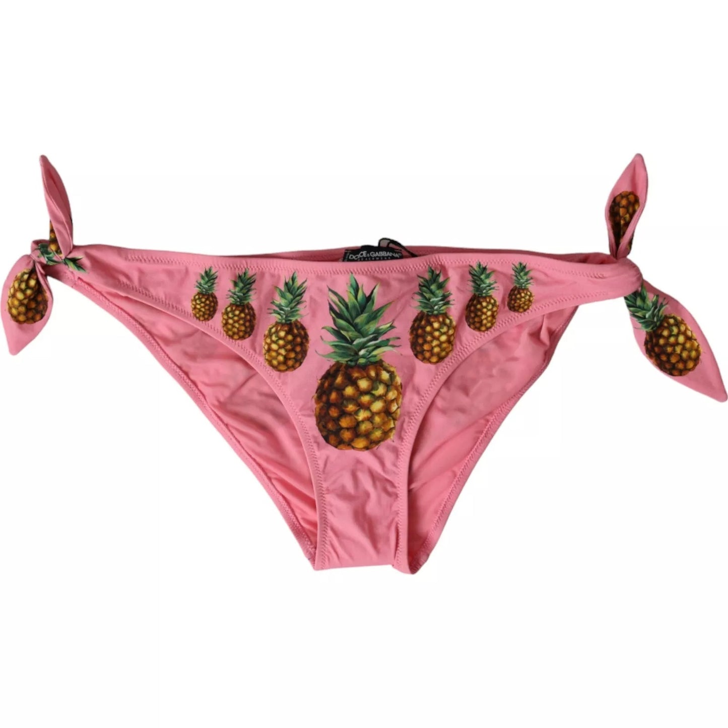 Dolce & Gabbana Pink Pineapple Swimsuit Bikini Bottom Swimwear Dolce & Gabbana
