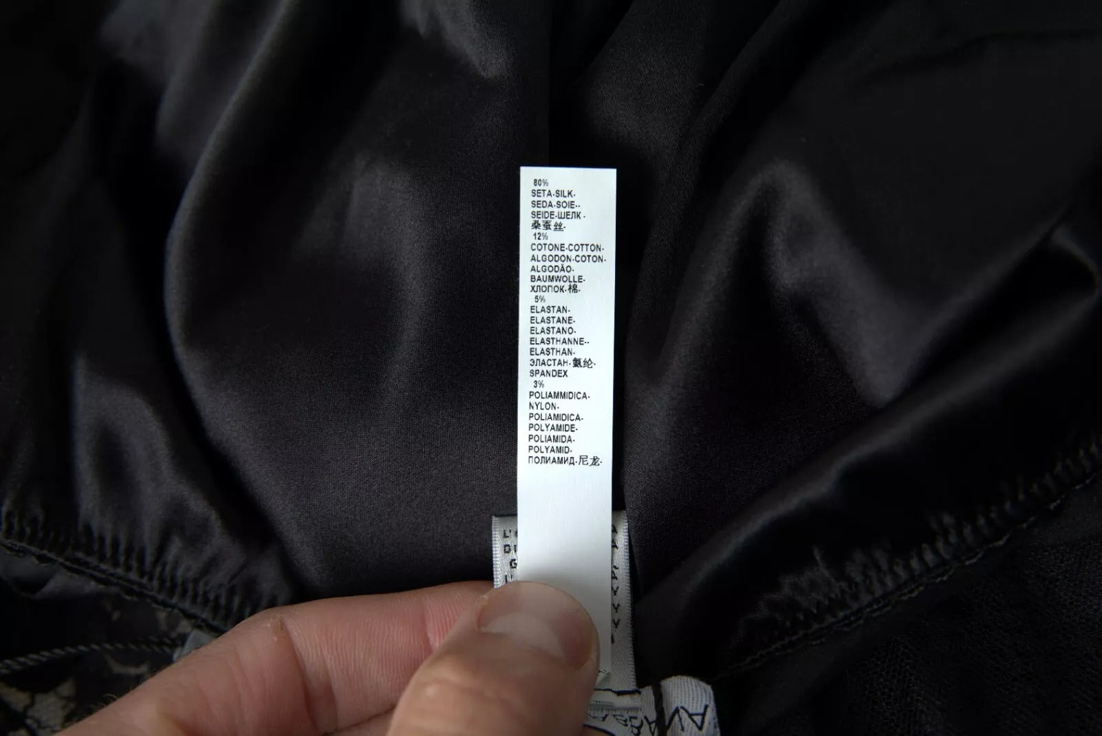 Dolce & Gabbana Black Lace Silk Sleepwear Camisole Top Underwear Dolce & Gabbana