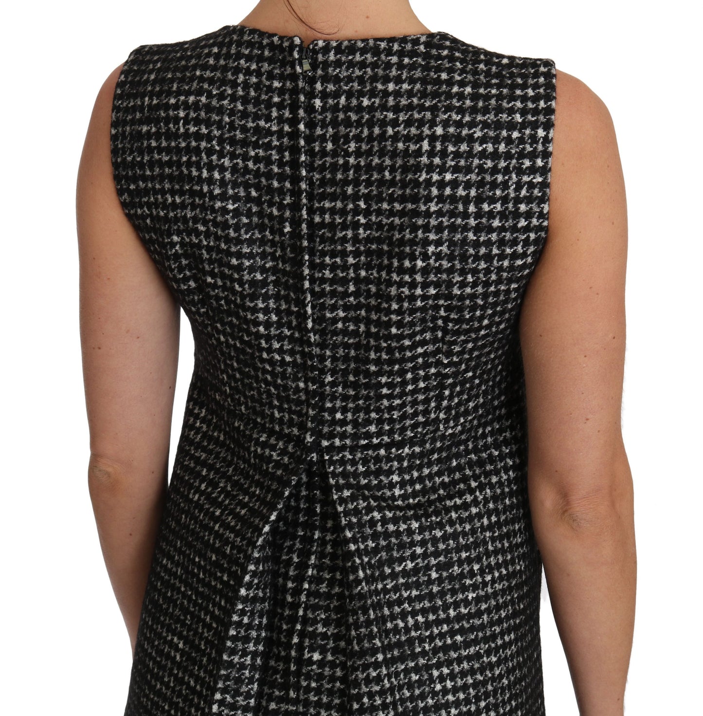 Dolce & Gabbana Gray Tulip Embroidered A-Line Shift Dress Dolce & Gabbana
